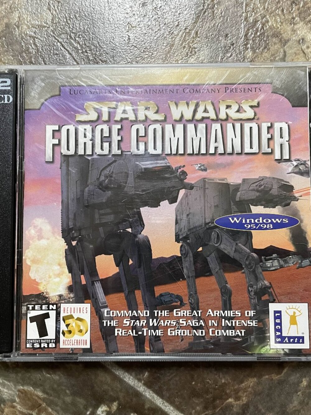 Star Wars Force Commander PC CD-ROM Game 2 Disc Set Vintage 2000 LucasArts